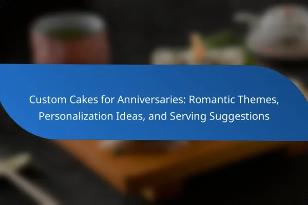Custom Cakes for Anniversaries: Romantic Themes, Personalization Ideas, and Serving Suggestions