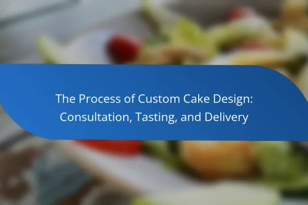 The Process of Custom Cake Design: Consultation, Tasting, and Delivery